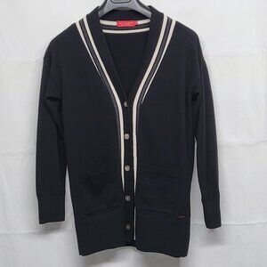 Philantrophy Womens Cardigan Sweater Size Small Silk Blend Button Up Academia